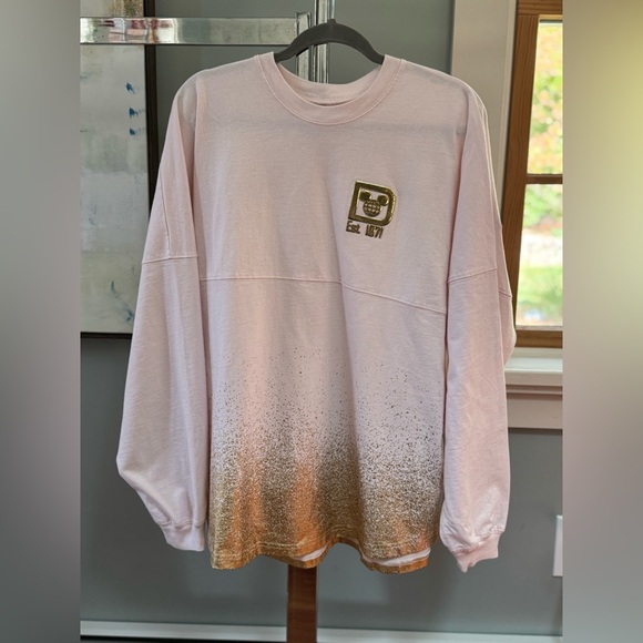Disney Pink and Gold champagne NEW YEARS Spirit Jersey XL - Picture 1 of 4